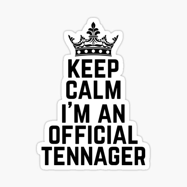 Keep Calm I'm Teenager regali compleanno ragazza 13 anni Maglietta