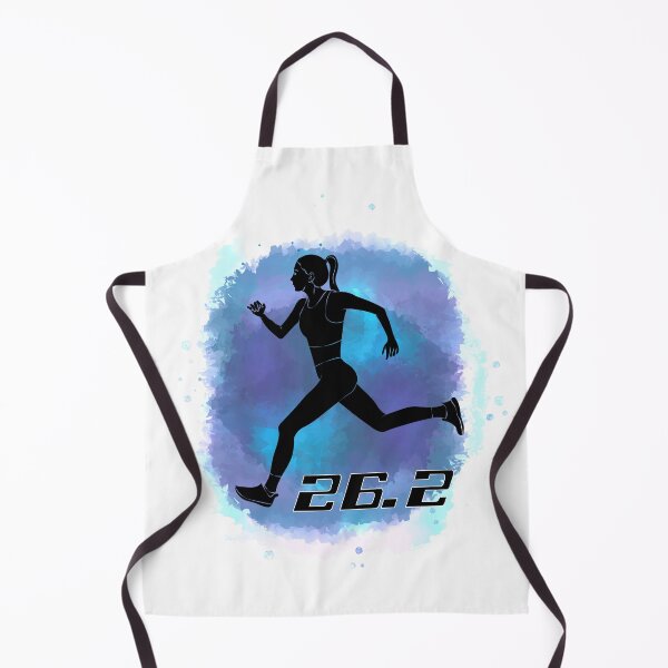 Item preview, Running Marathon 26.2 Race Watercolor Girl designed and sold by TheInkElephant.