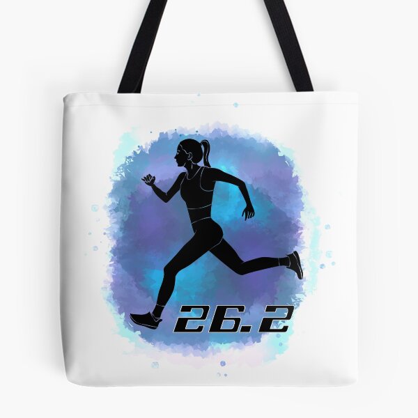 Item preview, Running Marathon 26.2 Race Watercolor Girl designed and sold by TheInkElephant.