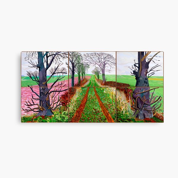 The arrival of Spring in Woldgate by David Hockney Canvas Print
