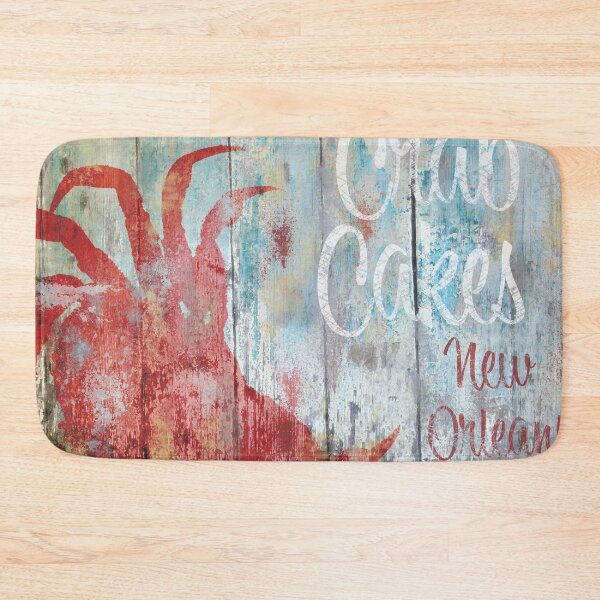 Item preview, New Orleans Crab Cakes Restaurant Sign designed and sold by Sasha Art Gallery.