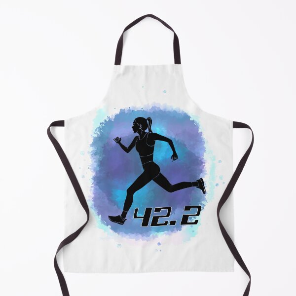 Item preview, Running Marathon 42.2 Race Watercolor Girl designed and sold by TheInkElephant.