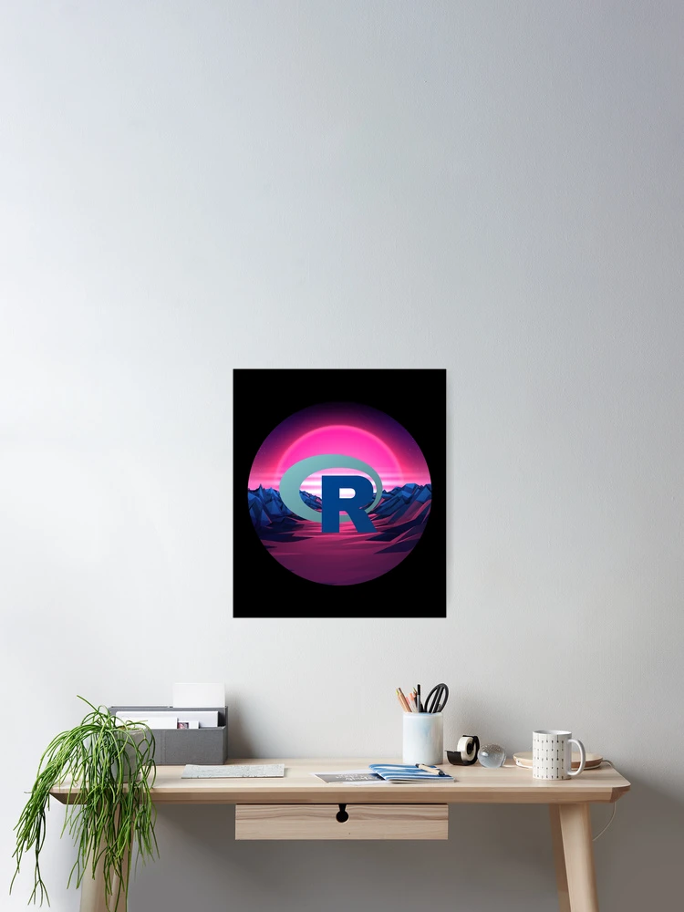 Thumbnail 2 of 3, Poster, R programming language R logo designed and sold by Birdhead.