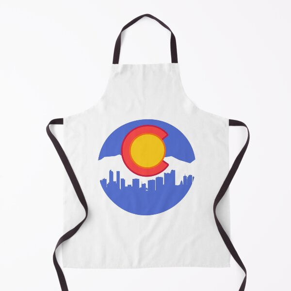 Item preview, Downtown Denver Skyline Mountains Colorado Flag designed and sold by ExploreColorado.
