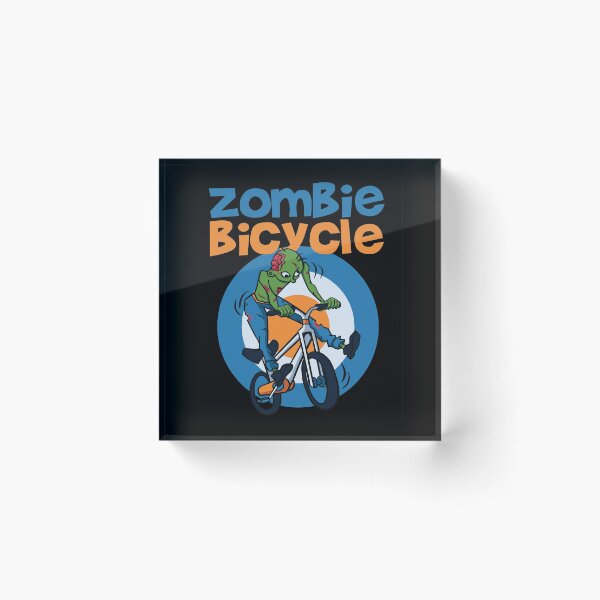 Item preview, Zombie driving bicycle designed and sold by pixeldsigns.