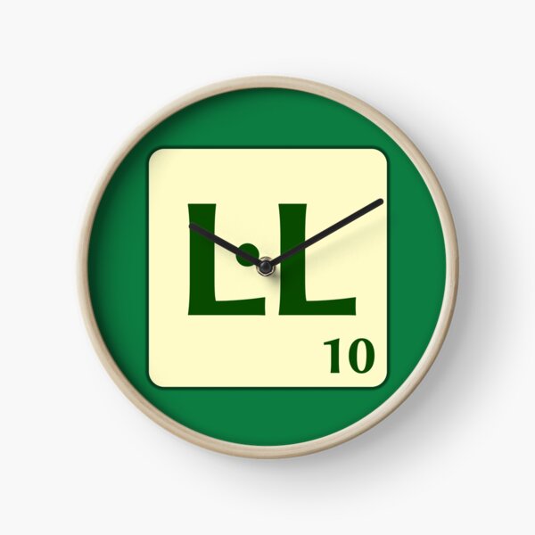 Ficha de Scrabble L·L de 10 puntos Reloj