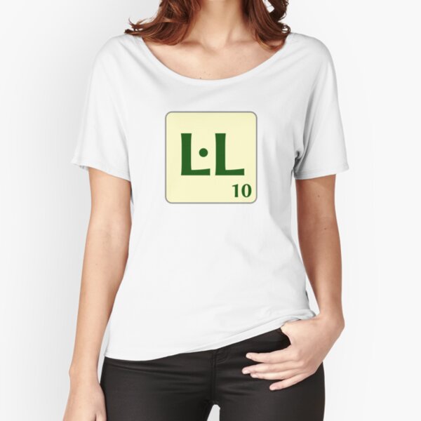 Ficha de Scrabble L·L de 10 puntos Camiseta ancha