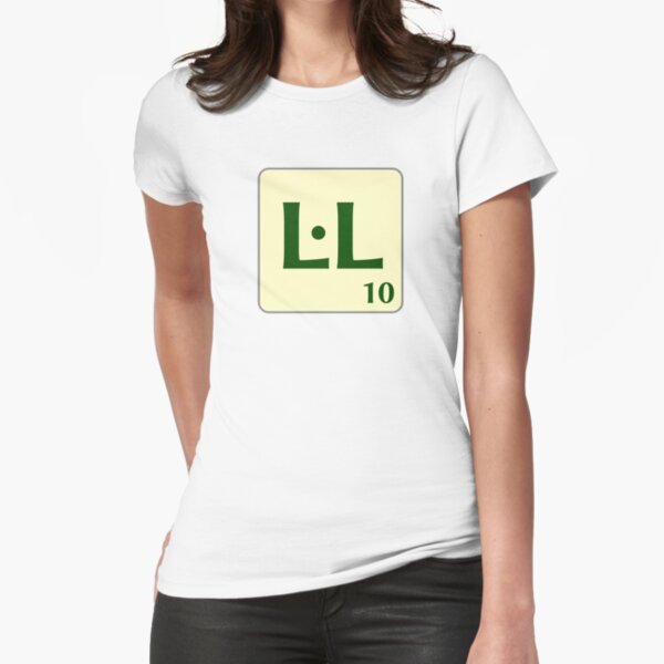 Ficha de Scrabble L·L de 10 puntos Camiseta entallada
