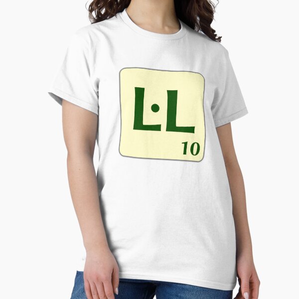 Ficha de Scrabble L·L de 10 puntos Camiseta clásica