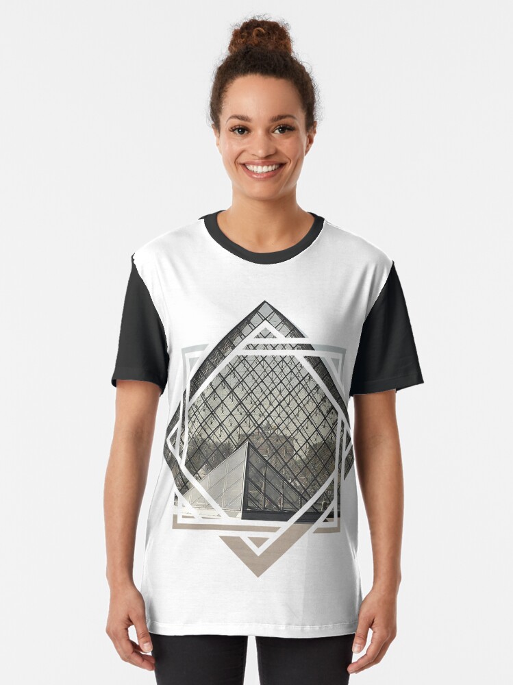 Thumbnail 2 of 5, Graphic T-Shirt, The Louvre Museum designed and sold by roggcar.