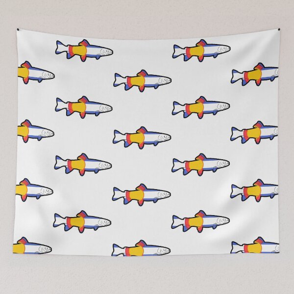 Item preview, Cutthroat Trout Colorado Flag designed and sold by ExploreColorado.