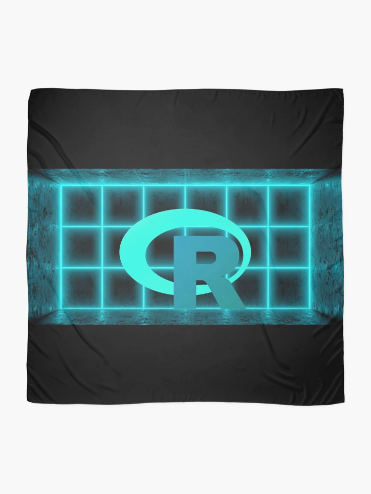 Thumbnail 2 of 3, Scarf, R programming language R logo designed and sold by Birdhead.