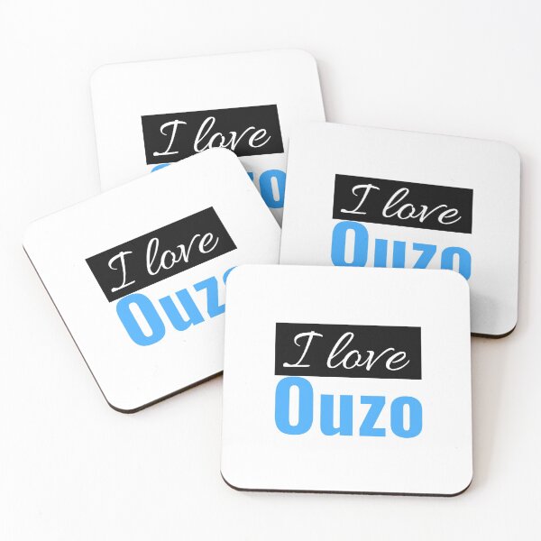 Item preview, I Love Ouzo Greek alcoholic drink designed and sold by StacieNichols.
