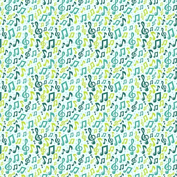 Artwork thumbnail, Music Notes Patterns by SSK Designs