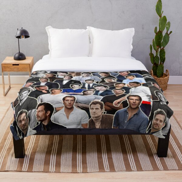 Henry Cavill Collage - Taurus Zodiac Throw Blanket