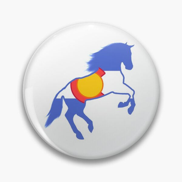 Artikelvorschau, Horse Colorado Flag - Paardrijden entworfen und verkauft von ExploreColorado.