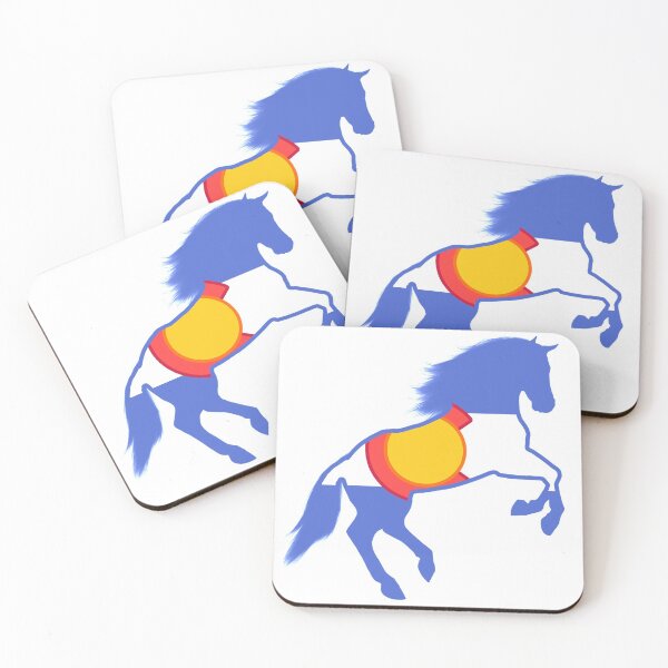 Item preview, Horse Colorado Flag - Horse Back Riding designed and sold by ExploreColorado.