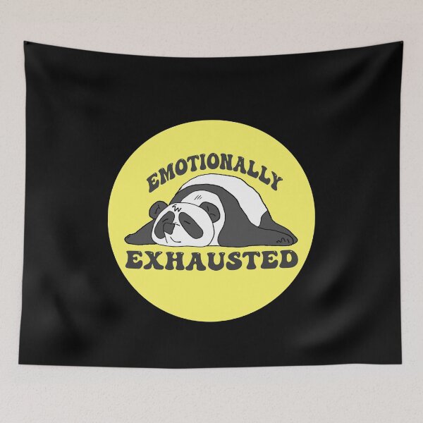 Item preview, Emotionally Exhausted Panda - Yellow designed and sold by OooiChris.