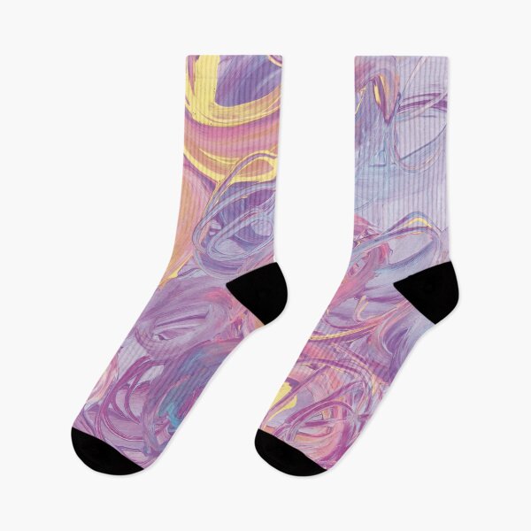 Item preview, Swirl of lilac and yellow designed and sold by courbebleue.