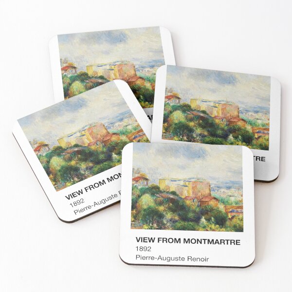Artikelvorschau, Blick von Montmartre Pierre-Auguste Renoir Pantone Karte entworfen und verkauft von neopop.