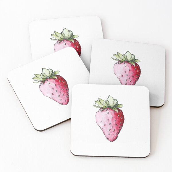 Item preview, Strawberry Watercolor and Pen Fruit designed and sold by LadyKatieP.