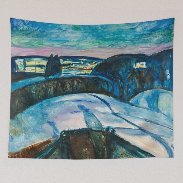 Item preview, Starry Night - Edvard Munch designed and sold by brushandframes.