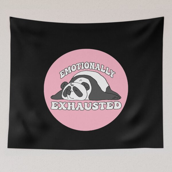 Item preview, Emotionally Exhausted Panda - Pink designed and sold by OooiChris.