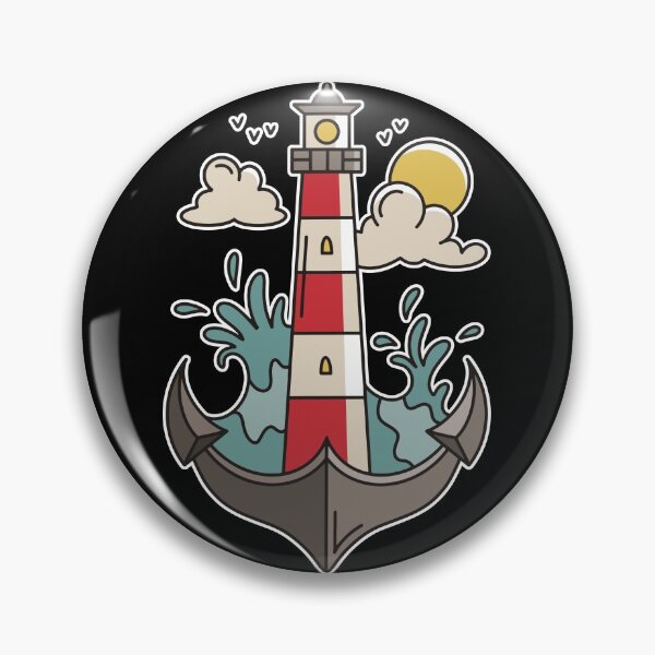 Artikelvorschau, Leuchtturm mit Anker entworfen und verkauft von infleims.