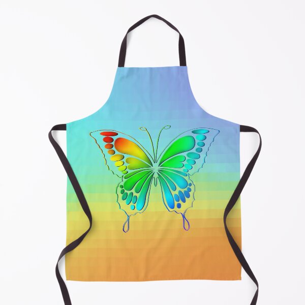 Item preview, Rainbow Butterfly with Pixelated Background designed and sold by PassRestProd.