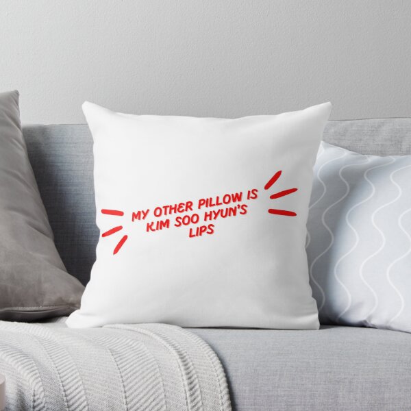 My Other Pillow is Kim Soo Hyun's Lips Throw Pillow