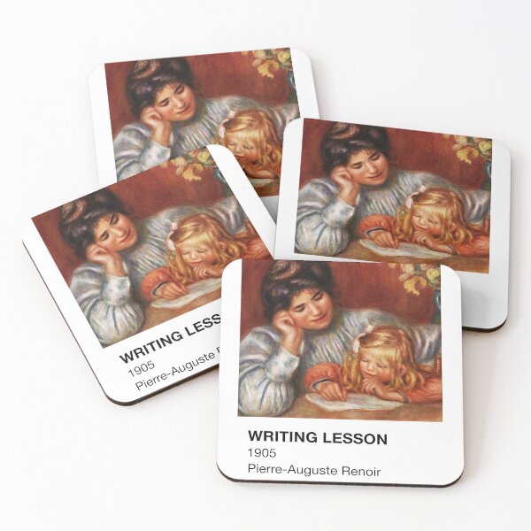Item preview, Writing Lesson Pierre-Auguste Renoir Pantone Card designed and sold by neopop.
