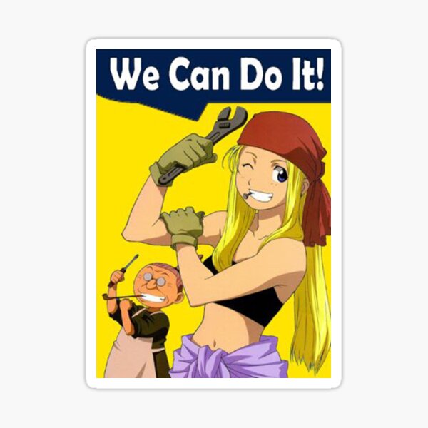 Winry Can Do It Sticker