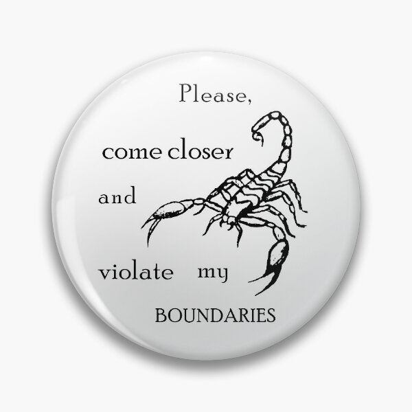 Item preview, Please, come closer and violate my boundaries | Scorpion designed and sold by LiskaPS.
