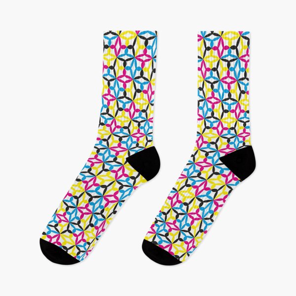 Item preview, Geometric Flower Petal Pattern (CMYK) designed and sold by John Uttley.