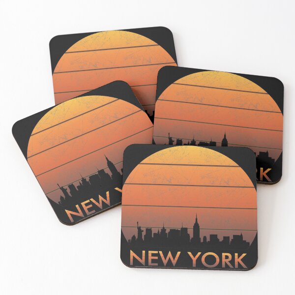 Item preview, EW YORK  sunsetdesign, silhouette design, sunset design, NEW YORK skyline designed and sold by greatatlas.