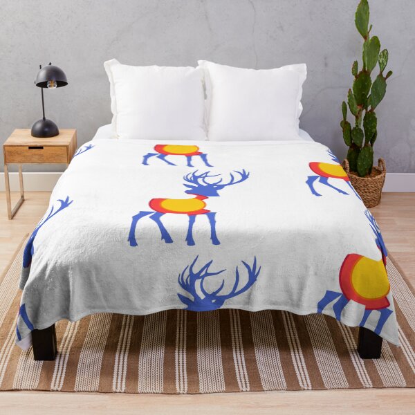 Item preview, Deer Colorado Flag - Wild Deer Hunting designed and sold by ExploreColorado.