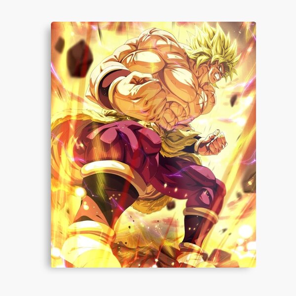 Broly super Saiyan berserk Dragonball super fanart 2021 Metal Print