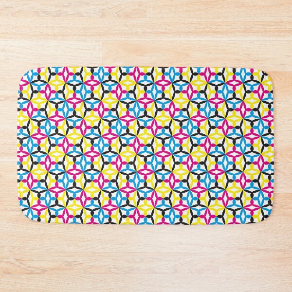 Item preview, Geometric Flower Petal Pattern (CMYK) designed and sold by John Uttley.