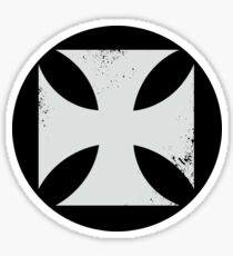 Biker cross. Iron cross Sticker