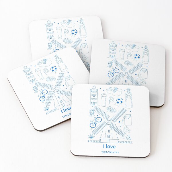 Item preview, I love this country illustrated patriotic design Netherlands designed and sold by Evartdesign.