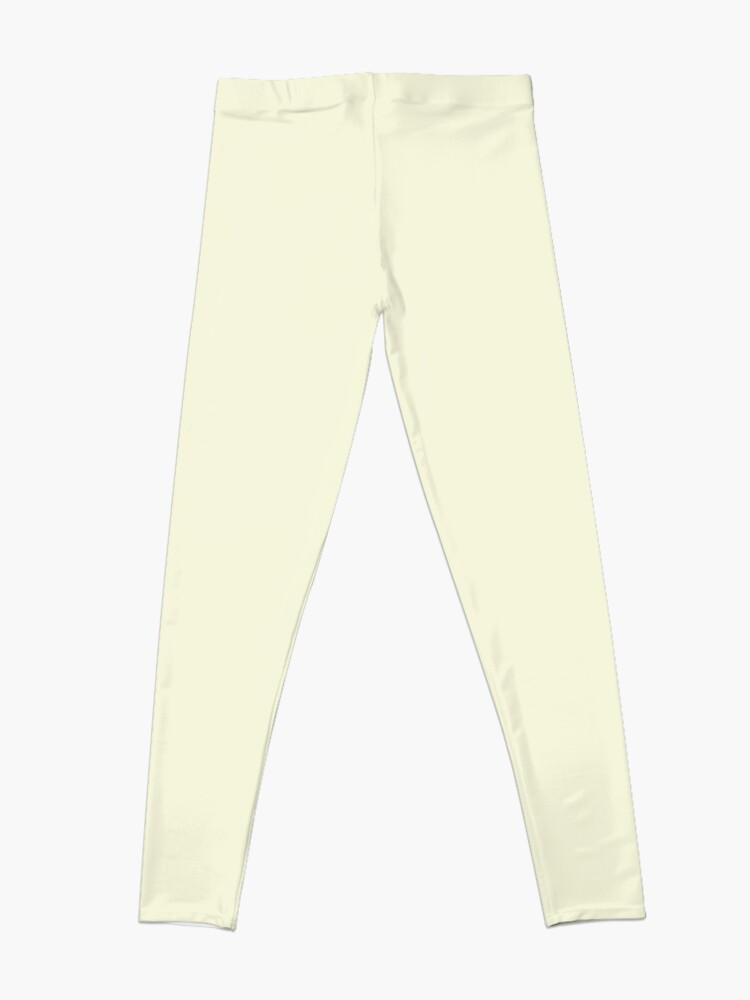 Alternate view of Solid Color Beige Leggings