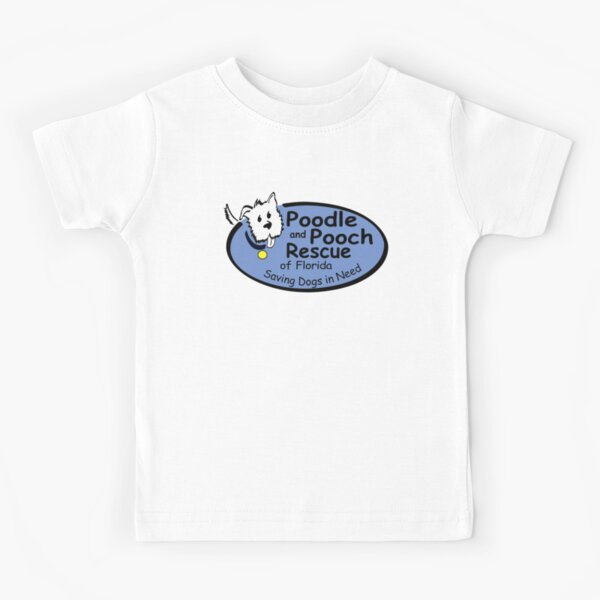 Poodle and Pooch Rescue of Florida - Full Color Logo Kids T-Shirt