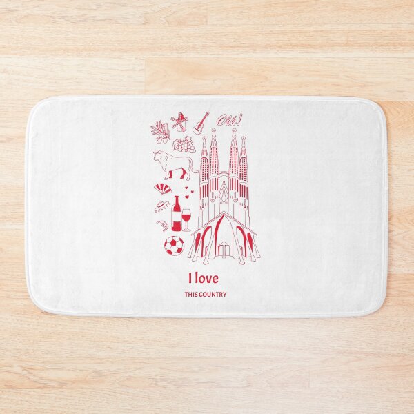 Item preview, I love this country illustrated patriotic design Spain designed and sold by Evartdesign.