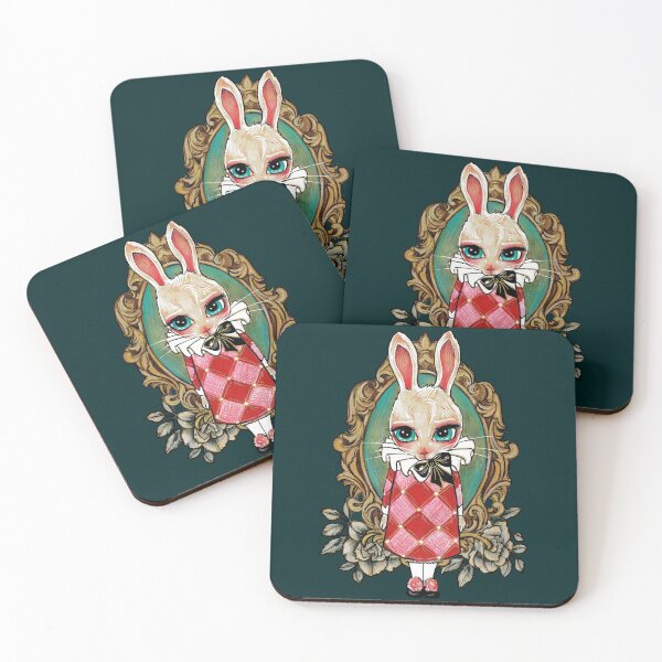Item preview, Strange bunny in Wonderland, girly rabbit designed and sold by Petitelulu.