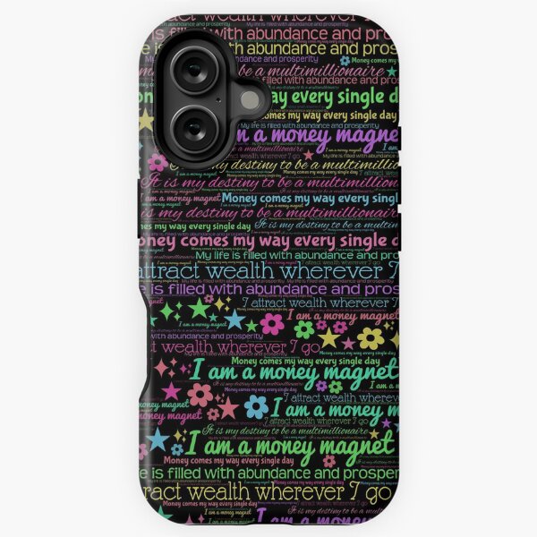 Item preview, candy color money magnet affirmations black background designed and sold by frankie5368.