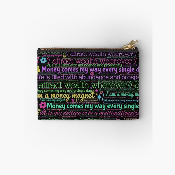 Item preview, candy color money magnet affirmations black background designed and sold by frankie5368.