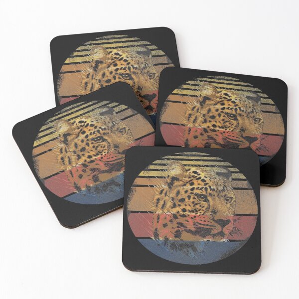 Item preview, Leopard wild cat retro design designed and sold by brunsch-print.