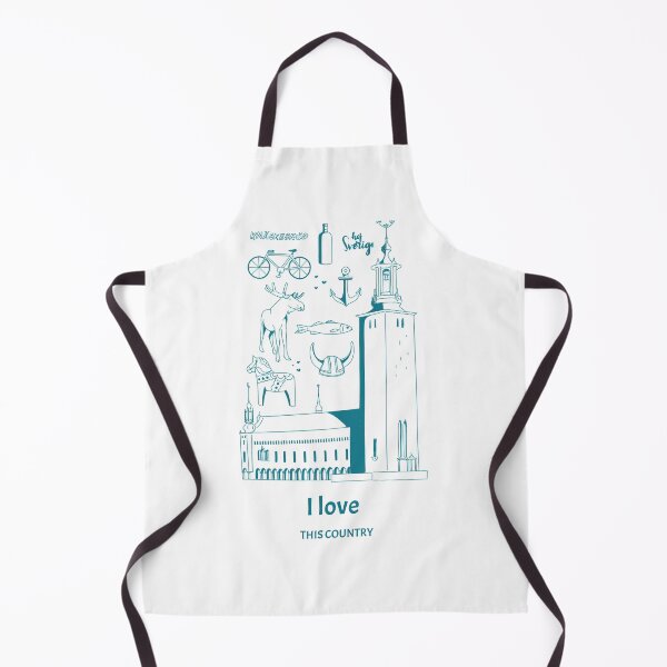 Item preview, I love this country illustrated patriotic design Sweden designed and sold by Evartdesign.