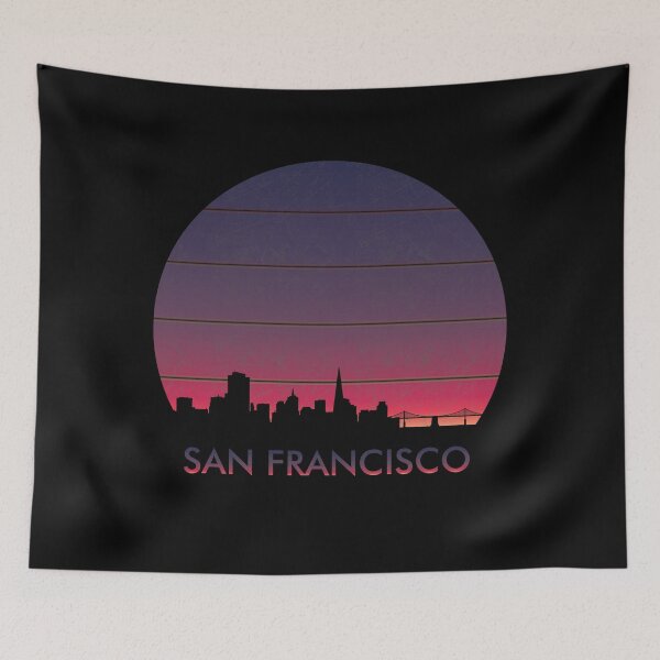 Item preview, SAN FRANCISCO sunset design, silhouette design, sunset design, SAN FRANCISCO skyline designed and sold by greatatlas.