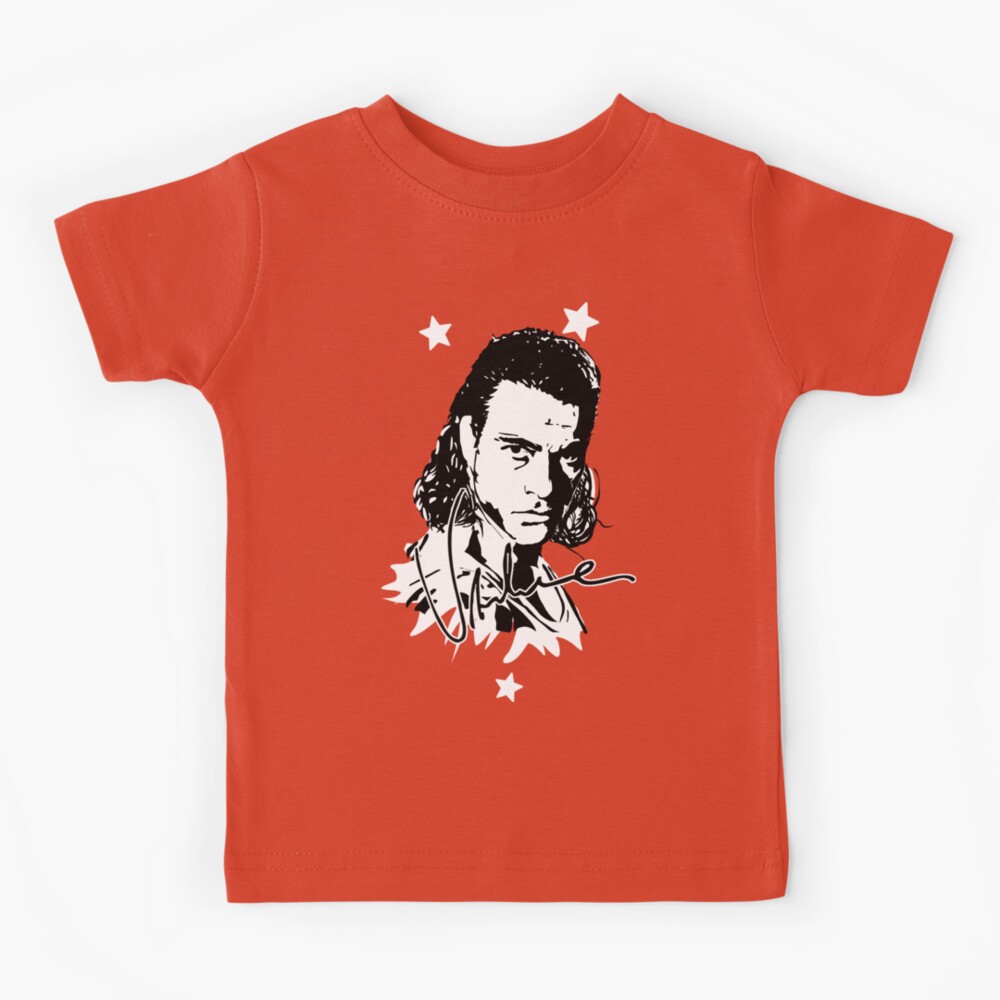 Jean Claude Van Damme Ink Portrait  Kids T-Shirt for Sale by SK22ART-DESIGN